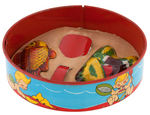 SAND SIFTER/MOLDS TOY SET PAIR.