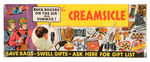 "BUCK ROGERS" CREAMSICLE STORE SIGN SHOWING PREMIUMS.