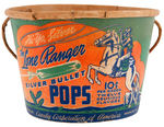 "THE LONE RANGER SILVER BULLET POPS" BUCKET.