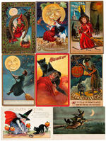 HALLOWEEN - WITCHES POSTCARD LOT.