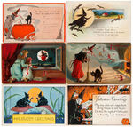 HALLOWEEN - WITCHES POSTCARD LOT.