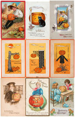 HALLOWEEN - PUMPKIN/JACK-O-LANTERN POSTCARD LOT.