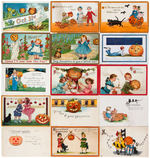 HALLOWEEN - PUMPKIN/JACK-O-LANTERN POSTCARD LOT.