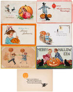 HALLOWEEN - PUMPKIN/JACK-O-LANTERN POSTCARD LOT.