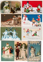 CHRISTMAS - SNOWMAN POSTCARD LOT.