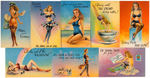 RISQUE/PIN-UP/HUMOR POSTCARD LOT.