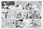 FRED FREDERICKS “THE PHANTOM” 1999 SUNDAY PAGE ORIGINAL ART PAIR.