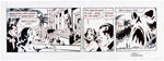 FRED FREDERICKS MANDRAKE THE MAGICIAN LOT OF FIVE ORIGINAL ART DAILY STRIPS.