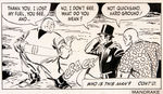 FRED FREDERICKS MANDRAKE THE MAGICIAN SUNDAY PAGE ORIGINAL ART PAIR.