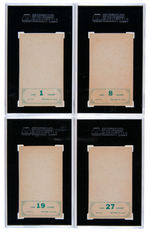 TOPPS EMBOSSED 1965 SGC CARD LOT.