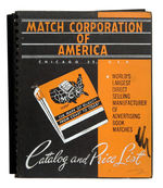 MATCHBOOK SALESMANS SAMPLE  CATALOG