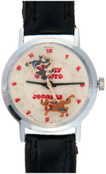 "MICKEY & PLUTO JOGGERS" PROTOTYPE WRIST WATCH.