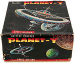 "PLANET - Y" BOXED BATTERY-OPERATED SPACE STATION TOY.