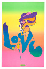 PETER MAX CLASSIC "LOVE" POSTER.