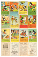 MICKEY MOUSE RECIPE CARDS COMPLETE SET.