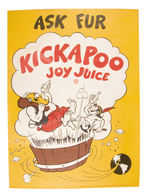 LIL’ ABNER “KICKAPOO JOY JUICE” STORE SIGNS.