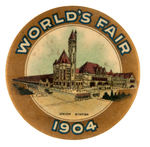 ST. LOUIS WORLD’S FAIR GROUP OF SIX POCKET MIRRORS WITH MANY RARITIES.