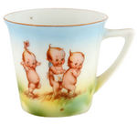 KEWPIE CHINA PLATE & TEACUP.