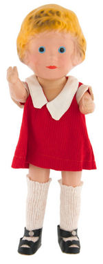 LITTLE ORPHAN ANNIE & SANDY COMPOSITION DOLL SET.