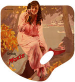 "MOXIE" ADVERTISING FAN TRIO.