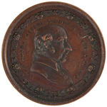 ADAMS COPPER MEDAL FROM 1860-61 PRESIDENTIAL SERIES BY LOVETT.