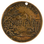 HARRISON 1840 BRASS TOKEN CONSIDERED "QUITE RARE" BY CHARLIE McSORLEY.