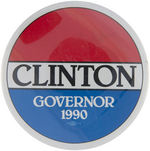 CLINTON PAIR OF SCARCE BUTTONS FOR GOVERNOR AND PRESIDENT.