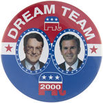 "DREAM TEAM 2000" JUGATE FEATURING STEVE FORBES IN THE PRESIDENTIAL LEFT HAND SPOT WITH BUSH IN VP.