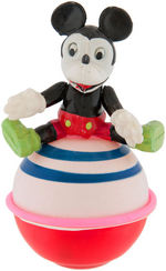 MICKEY MOUSE CELLULOID ROLY-POLY BABY TOY.