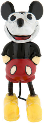 MICKEY MOUSE FIGURAL GLASS PERFUME BOTTLE.