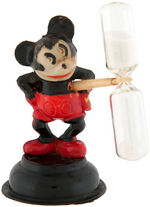 MICKEY MOUSE ENGLISH FIGURAL CELLULOID EGG TIMER.