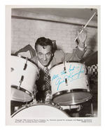 DRUM LEGEND GENE KRUPA SIGNED PUBLICITY PHOTO.