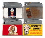 AMERICAN FOOD RELATED COMPANY GROUP OF SEVEN LIGHTERS.