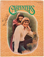 KAREN CARPENTER SIGNED "THE CARPENTERS" PROGRAM.