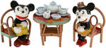 "MICKEY MOUSE & MINNIE MOUSE" TEA TIME BOXED BISQUE SET.