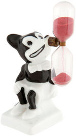 MICKEY MOUSE FIGURAL CHINA EGG TIMER.