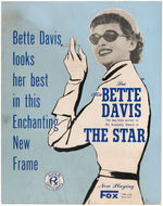 BETTE DAVIS "THE STAR" OPTICIANS WINDOW SIGN.