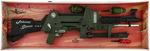 "JOHNNY SEVEN - ONE MAN ARMY" ELABORATE GUN SET.