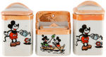 MICKEY MOUSE CHINA CANISTER LOT.