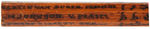 VAN BUREN/JOHNSON/EVERETT HAND INSCRIBED WOOD OCTAGONAL CANE DATED 1836.