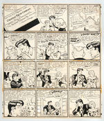 "LI'L ABNER" ORIGINAL SUNDAY PAGE ART.