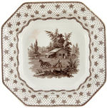 HARRISON 1840 SUPERB LARGE COLUMBIAN STAR COVERED BOWL UNLISTED IN HAKE.