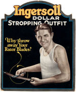 "INGERSOLL DOLLAR STROPPING OUTFIT" STORE COUNTER DISPLAY SIGN.