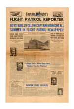 "CAPTAIN MIDNIGHT'S FLIGHT PATROL REPORTER" NEWSLETTER TRIO.