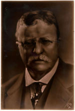 THEODORE ROOSEVELT PHOTOGRAPHIC LARGE TILE BY CARTLIDGE.