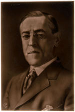 WOODROW WILSON PHOTOGRAPHIC TILE BY CARTLIDGE.