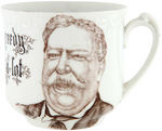 WONDERFUL LARGE TAFT PORTRAIT MUG.