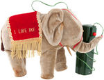"I LIKE IKE" VERSION OF LINEMAR "WALKING ELEPHANT" BATTERY TOY.