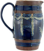 WOODROW WILSON END OF WWI PORTRAIT PITCHER BY ROYAL DOULTON.