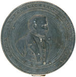 "MAJOR GENERAL ZACHARIAH TAYLOR U.S.A." LARGER VERSION PEWTER ENCASED MIRROR HAKE #3019.